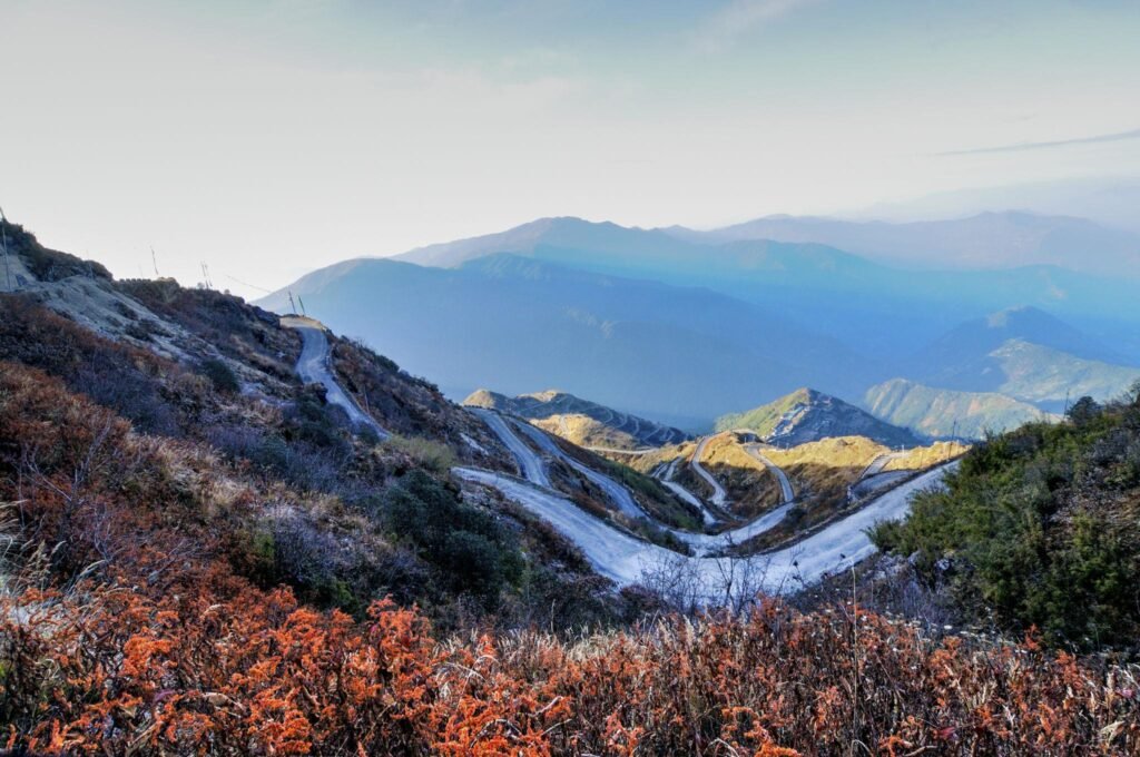 Historic Silk Route destination known for winding mountain roads and breathtaking sunrise views.