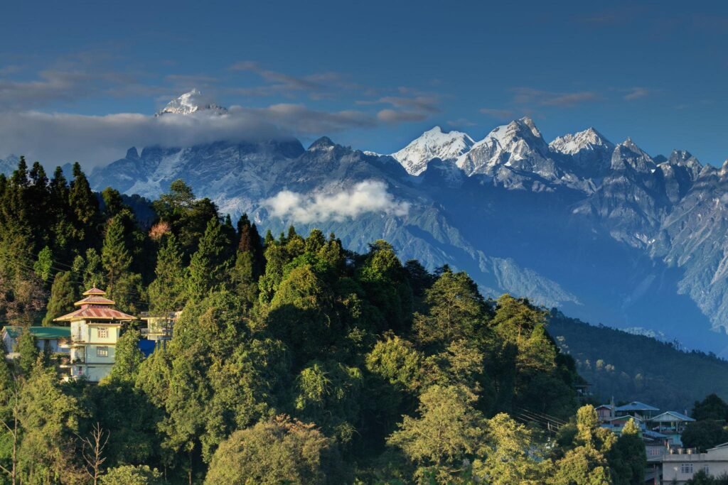Beautiful mountain town famous for Buddha Park, monasteries, and serene Himalayan scenery.